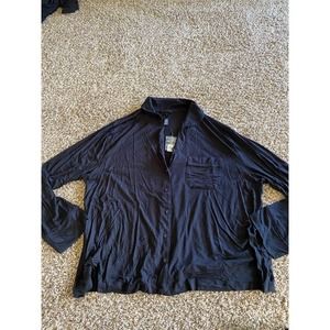 NWT Skims Long Sleeve Collared Pajama Shirt